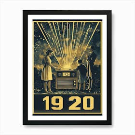 Aihrgdesign A Vintage Poster Celebrating The Rise Of Radio Br 1a6b5112 E3ac 45cf 9438 83679052d152 2 Art Print