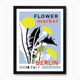 Flower Market Berlin Art Print