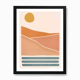 Sunset In The Desert 1 Art Print