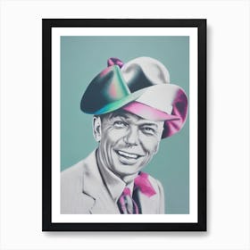 Frank Sinatra Colourful Illustration Affiche