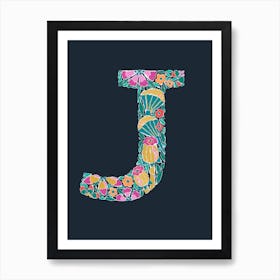 Letter J Art Print