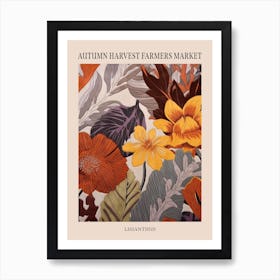 Fall Botanicals Lisianthus 1 Poster Art Print