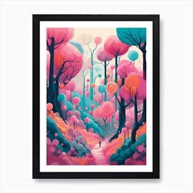 Lollipop Forest 2 Art Print