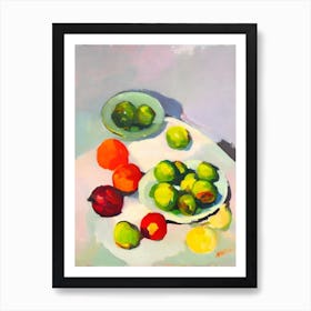 Brussels Sprouts Tablescape vegetable Art Print