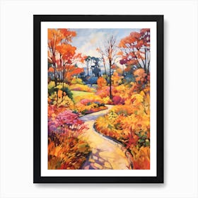 Autumn Gardens Painting Atlanta Botanical Garden 1 Art Print