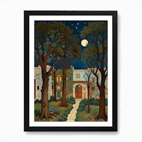 William Morris Night In The Woods 5 Art Print