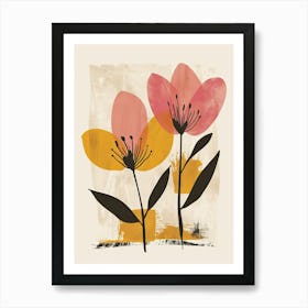 Irvine Flower Market Boho Minimalist Style Art Print