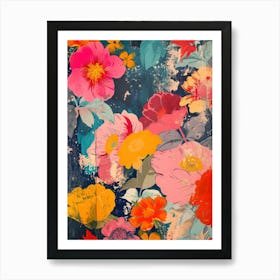 Great Japan Hokusai Japanese Floral 3 Art Print