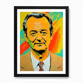 Bill Murray Colourful Pop Movies Art Movies Art Print