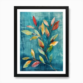 Abstract Of Leaves 4 Art Print