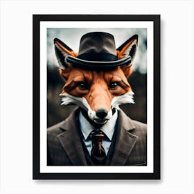 The Dapper Fox Art Print