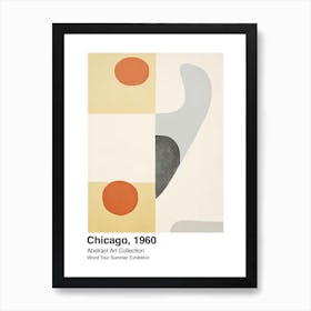 World Tour Exhibition, Abstract Art, Chicago, 1960 12 Art Print