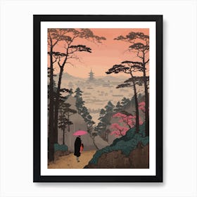 Hitsujiyama Park, Japan Vintage Travel Art 1 Art Print