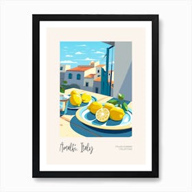 Amalfi, Italy Lemons 1 Italian Summer Collection Art Print