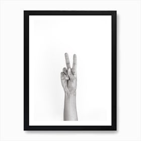 Hands 5 Vegan Peace Art Print