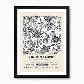 Poster Fern Frost Bloom London Fabrics Floral Pattern 5 Art Print