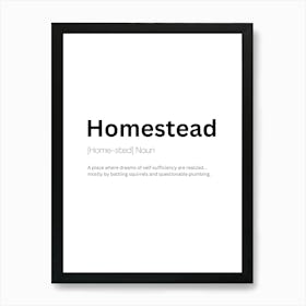 Homemaker Definition Meaning Art Print