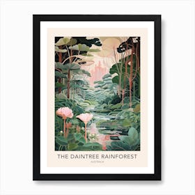 The Daintree Rainforest Australia Travel Poster Art Print
