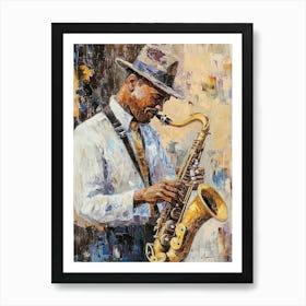 Saxophone Player Art Print