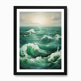 Ocean Waves 1 Art Print