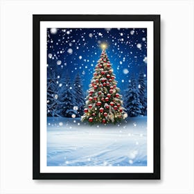 Season Background Holiday Merry Ornament Text New Year Decorating Eve Happy Design Card (16) Art Print