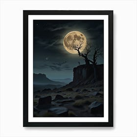 Full Moon In The Sky Art Print