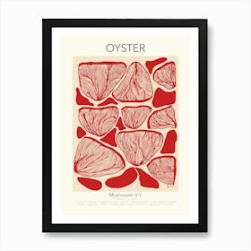 Oyster Mushroom Poster Art Print