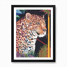 Leopard In The Jungle Art Print