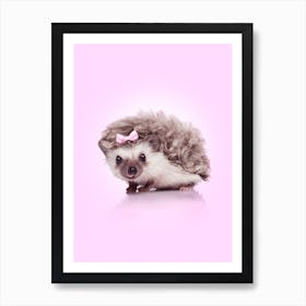 Curvy Hedgehog Art Print