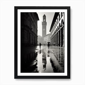 Florence, Italy,  Black And White Analogue Photography  2 Art Print