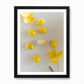 Yellow Easter Eggs 1 Art Print