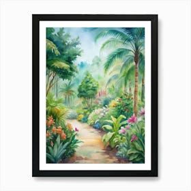 Tropical Garden Art Print