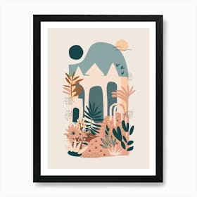 House In The Desert Art Print