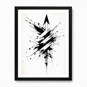 A Conceptual Digital Painting Showcasing A Grunge Infused Collection Of Hand Drawn Vector Arrows In 2 1 Art Print