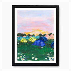 Lets Go Camping Art Print