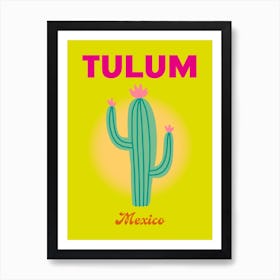 Tulum Mexico Travel Print Art Print