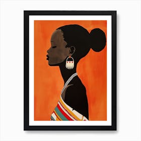 African Woman 23, Boho Art Print