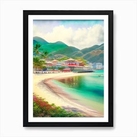 Nha Trang Vietnam Soft Colours Tropical Destination Art Print