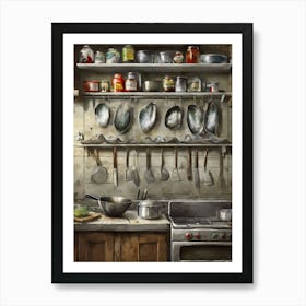 Kitchen Utensils Art Print