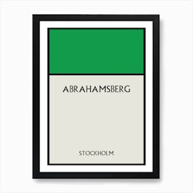 Abrahamsberg Stockholm Art Print