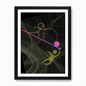 Man And A Ball Poster