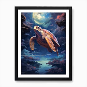 Turtle In The Sky Art Print