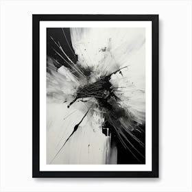 Fragility Abstract Black And White 5 Art Print