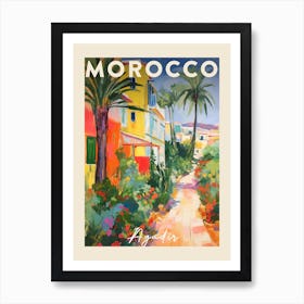 Agadir Morocco 3 Fauvist Painting  Travel Poster Art Print