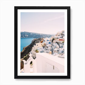 Oia On The Hill Art Print