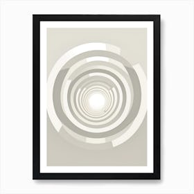 Abstract Background With A Spiral Art Print