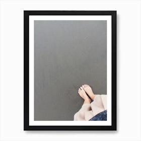 Black Sand Beach Art Print