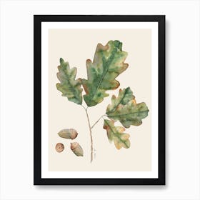 Oak Leaves Art Print