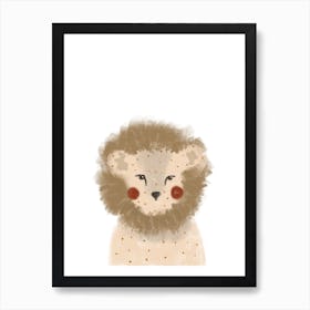 Dotty Lion Art Print
