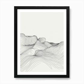 Abstract Line Drawing 4 Art Print